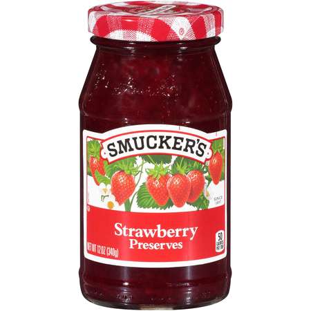 SMUCKERS Smucker's Strawberry Preserves 12 oz. Jar, PK12 5150000095